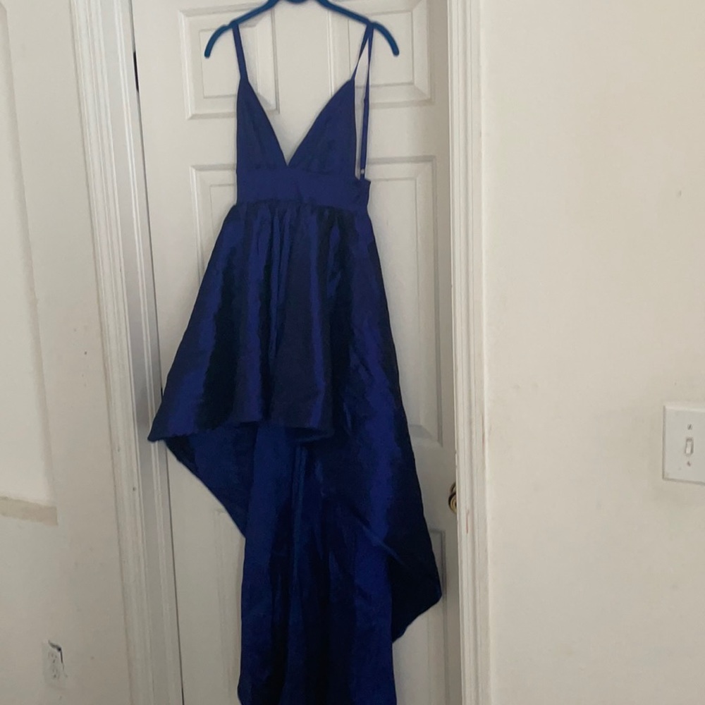 Windsor blue high low dress